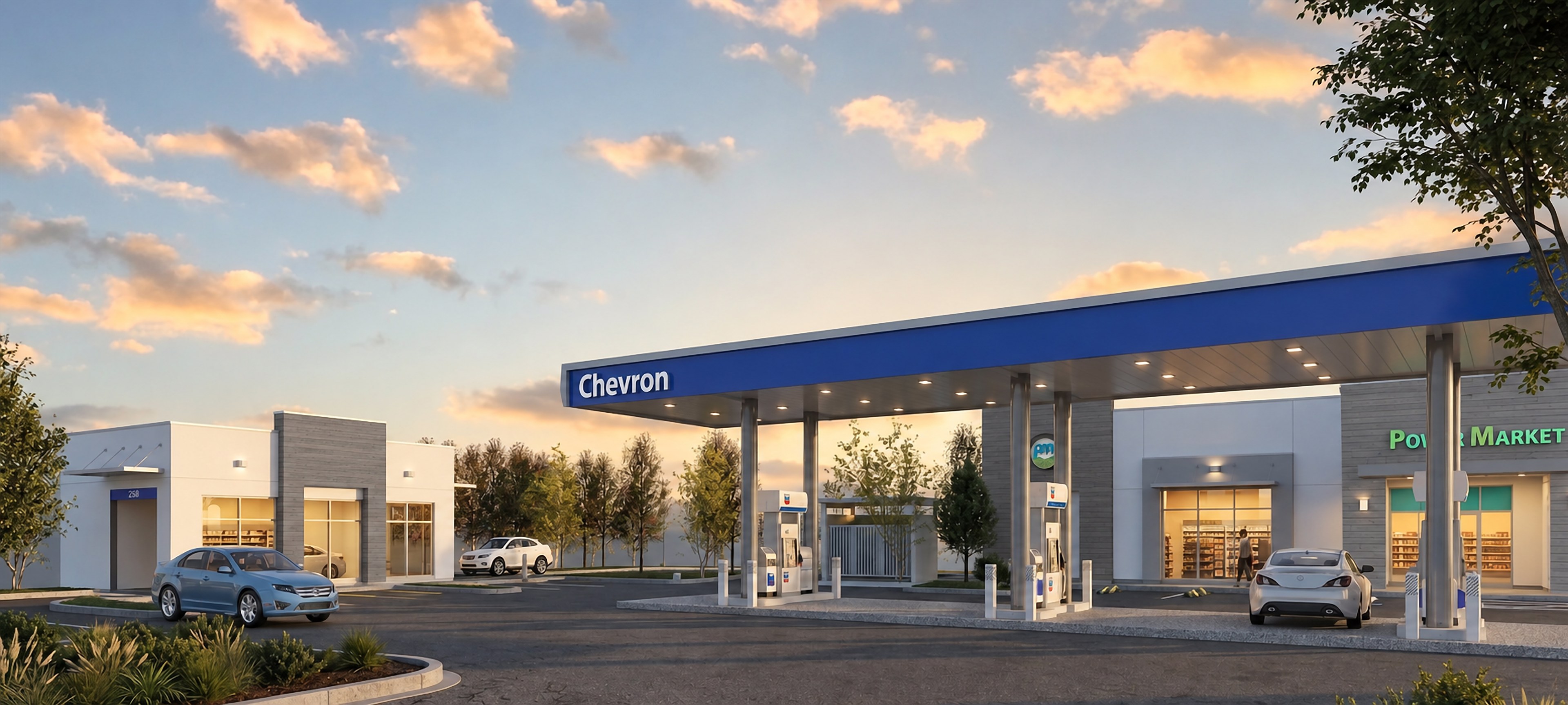 Power Market Gas Station — view 3