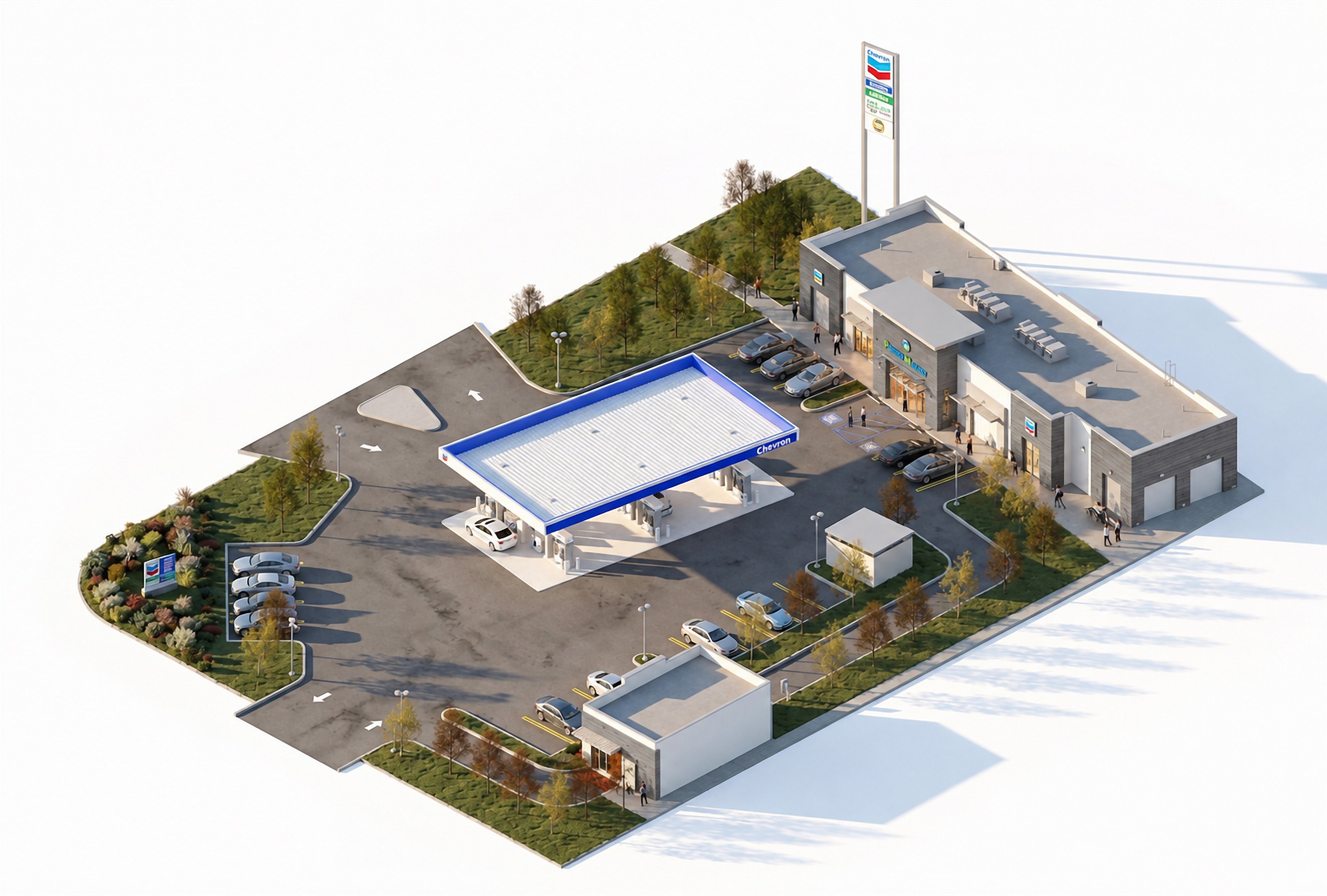Power Market Gas Station — view 2
